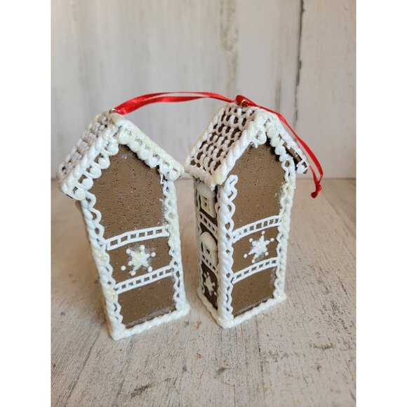 Clay dough glitter gingerbread house ornament Xmas set - Picture 4 of 6